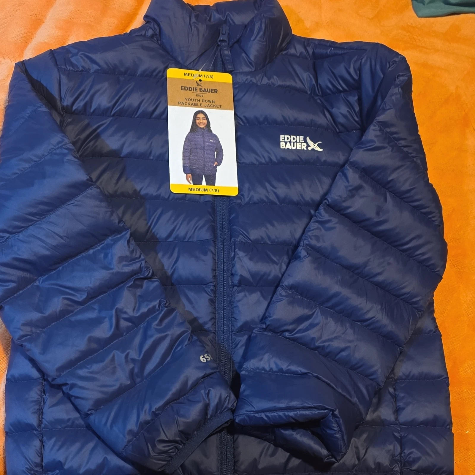 Eddie Bauer Kids Youth Down Packable Puffer Jacket Unisex Medium 7/8 Blue Full
Opens in a new window