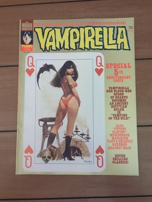 Vampirella (Magazine) #36 FN; Warren | 5th Anniversary - w/Bag+Board