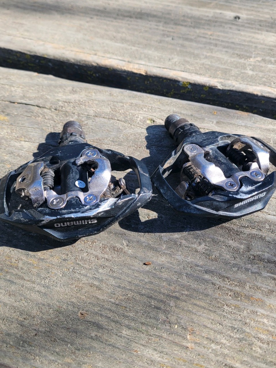 Shimano PD-M530 Mountain Bike Clipless Platform Pedals Black