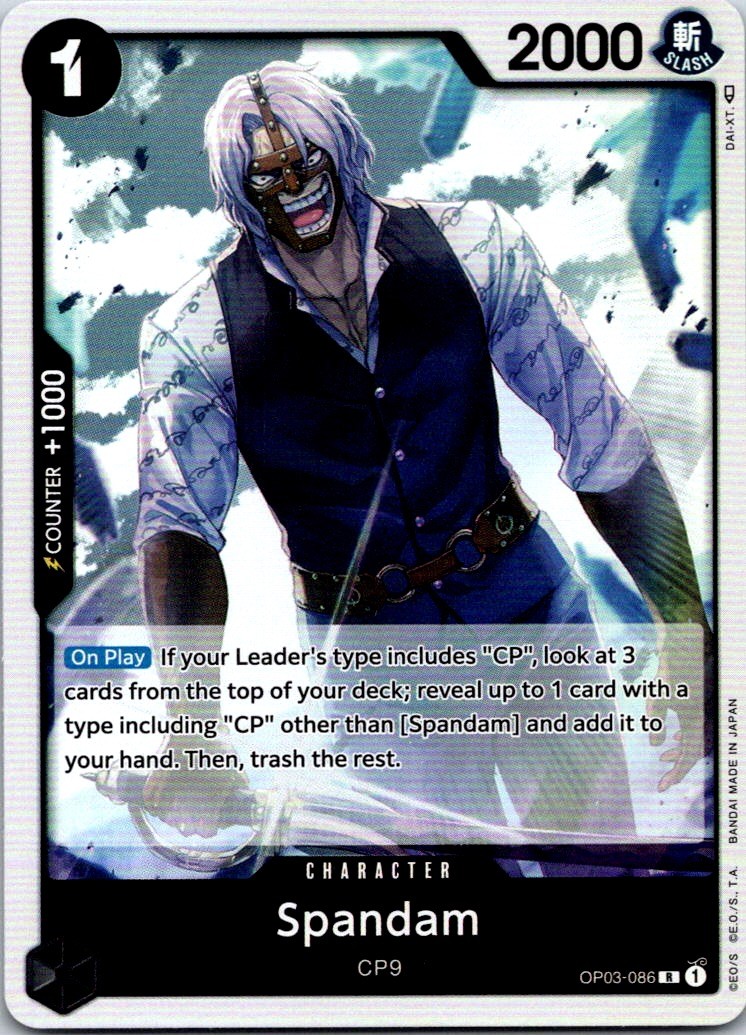 Spandam OP03-086 Pillars of Strength R Foil