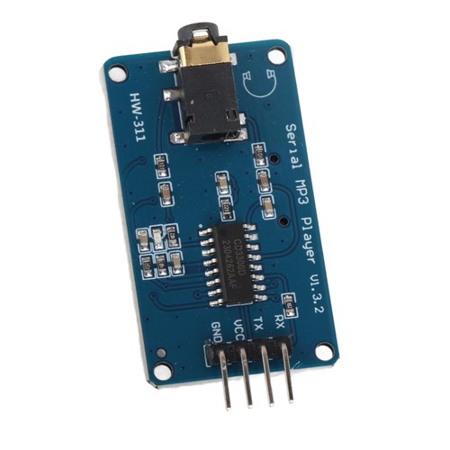 Module De Lecteur MP3 Port Série UART Carte De Contrôle De Lecture De Musique Av - Afbeelding 8 van 12
