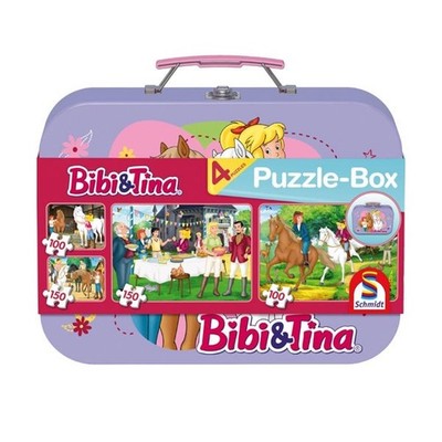 Schmidt Spiele Puzzle in Metallkoffer Bibi und Tina