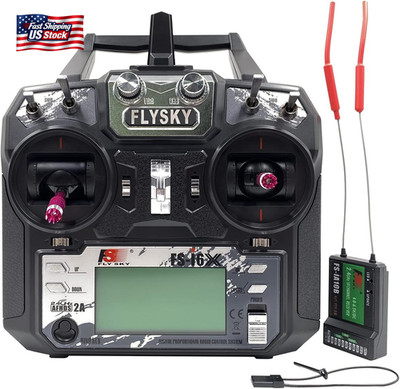 FLYSKY Fs-I6X 10CH 2.4Ghz RC Transmitter Controller W/Fs-Ia10B Receiver Upgrade