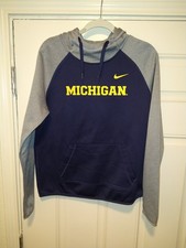 Nike Michigan Wolverines NCAA Therma-Fit Pullover Hoodie Women's sz Medium