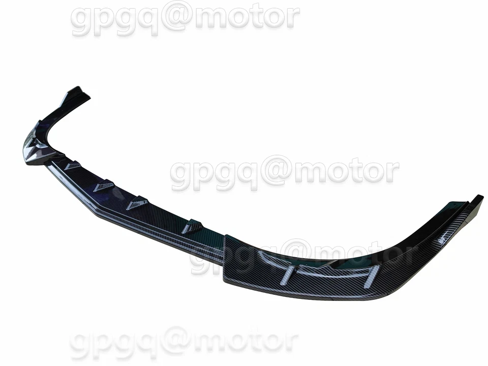 For Toyota Highlander LE XLE 2020-25 Carbon Fiber Front Bumper Lip Splitter Kit - Image 4 of 4