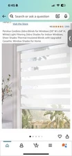 Cordless Window Blinds Shades Sheer or Privacy - White, 30” x 20”-70”
