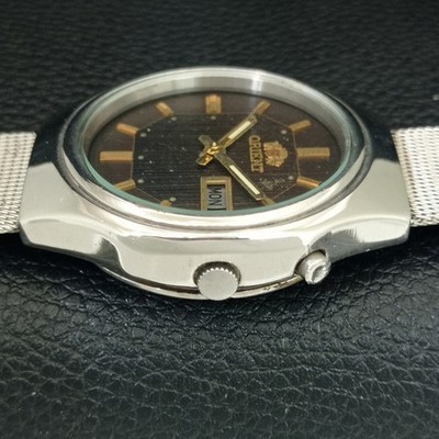 AUTOMATIC 46941 VINTAGE ORIENT CRYSTAL JAPAN MENS ORIGINAL DIAL