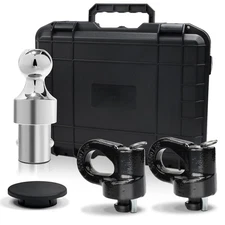 Gooseneck Hitch Ball Kit - 60639 Puck System with 2-5/16-Inch Ball and 2 Goos...