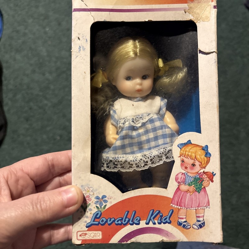 Lovable Kid 5. 1/2” Vinyl Dolls New In Box 1970’s