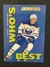 23-24 UD Credentials Hockey Who’s Best WB-TT Tage Thompson