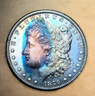 1879-S Morgan Dollar 🌈 Rainbow Toning • Reflective Prooflike Beauty
