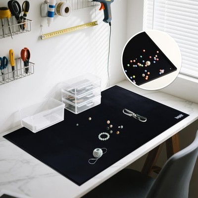 Foepoge Silicone Mat Black 31.5''x23.6'' Beading Resin Art