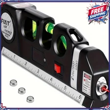 Line Tool Spirit Level with Laser Multipurpose Wall Measurement Levelling Pro