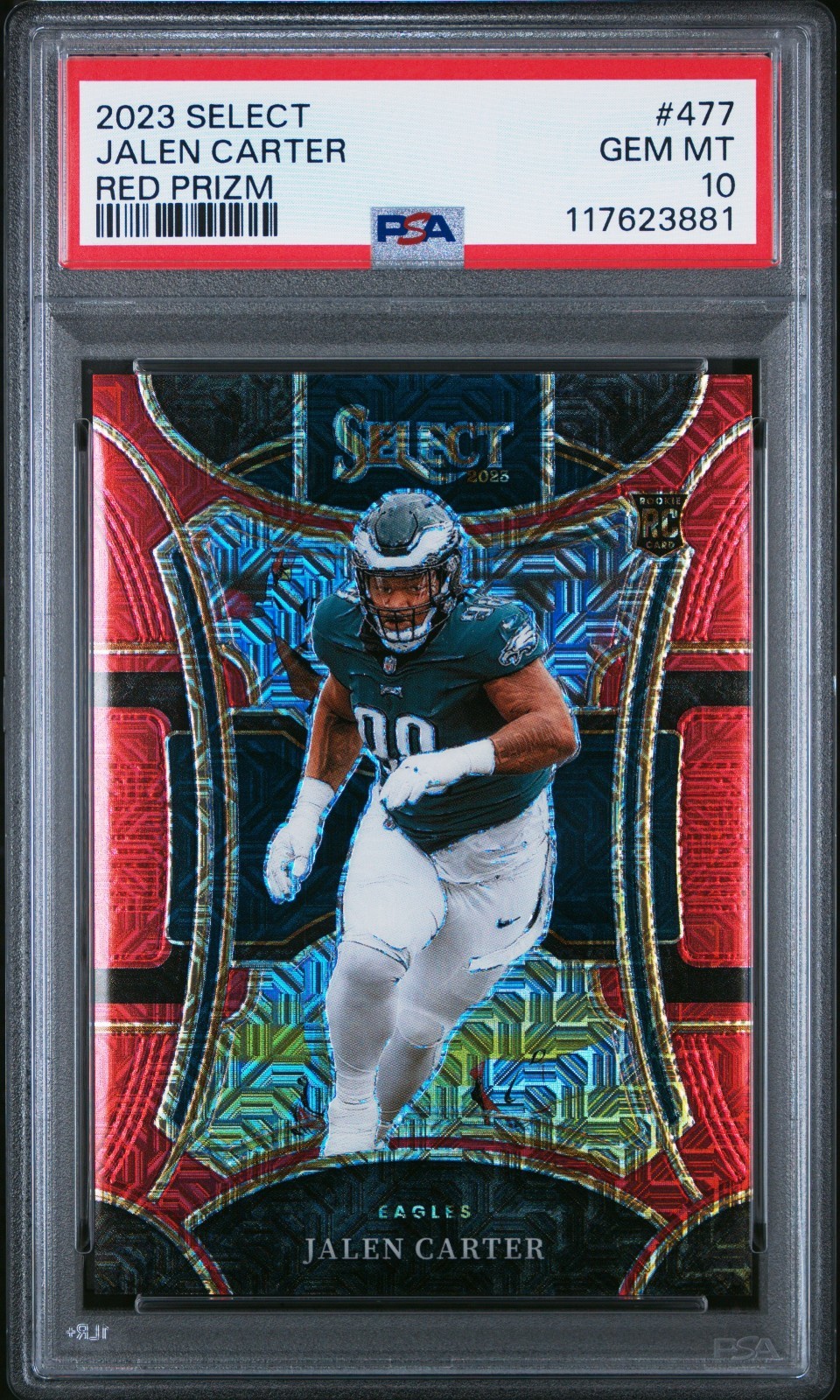 2023 Panini Select - Suite Level Jalen Carter #477 Red Prizm /49 (RC)