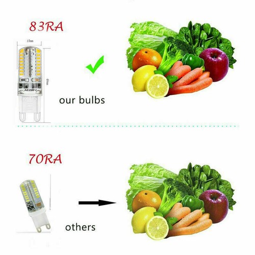 2/5/10/20X G9 LED Bulbs Warm/White lights 6W 230V SMD3014 Replace halogen lamps - Picture 6 of 6