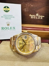 勝利の楽士　英語版　4枚セット Rolex Watch Factory Day Wheel Disk 18038 English White (MOP