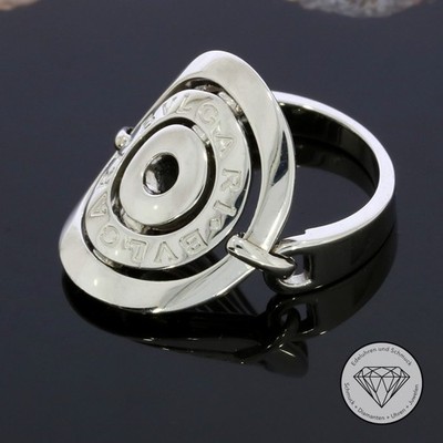 Original Bvlgari Bulgari Astrale Ring 750 / 18 Kt Weiß Gold Gr. 55 xxyy