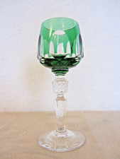Römer-Glas, Nachtmann ANTIKA Likörglas, Bleikristall, Überfang grün, signiert