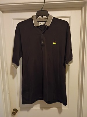 Vintage Augusta National Masters Golf Shop Slazenger Polo Shirt Mens XL Black