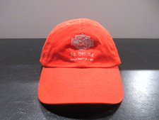 Harley Davidson Hat Cap Strap Back Orange Log...