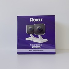 Roku Indoor Smart Home Security Camera Wired 2 Pack 1080P HD