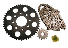 Honda SL100, 1971-1972, Chain and 14/49 Sprocket Set - SL 100 Motosport