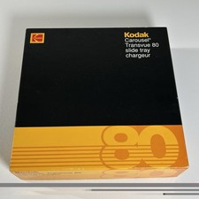 Kodak Carousel Transvue 80 Slide Tray Charger NOS Unused w Box Instructions