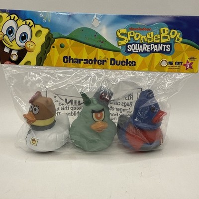 SPONGEBOB SQUAREPANTS CHARACTER Rubber DUCKs Jeep Sandy Plankton Man Ray SET