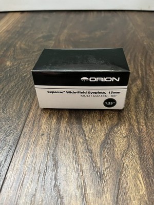 Orion expanse wide-field eyepiece, 15mm multi-coated, 66  telescope 