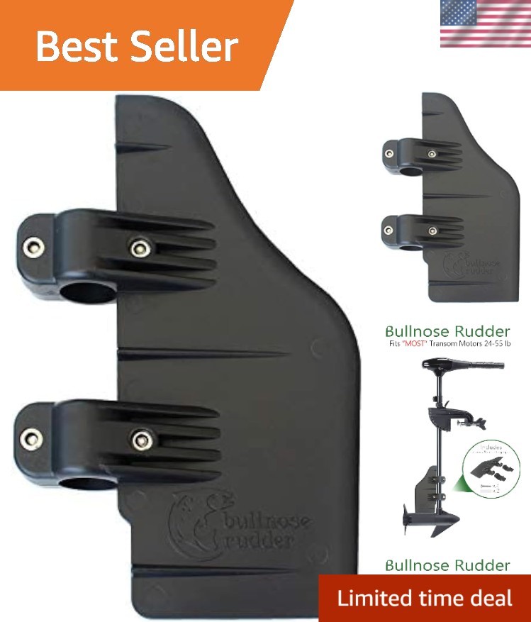 Bullnose Rudder clamp on boat rudder fits a 1.125" transom t