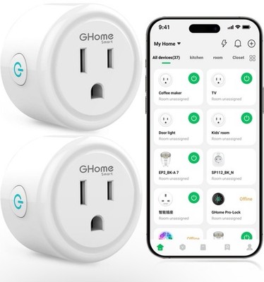 Smart WiFi Plug - Programmable Wireless Outlet for Remote Device Control