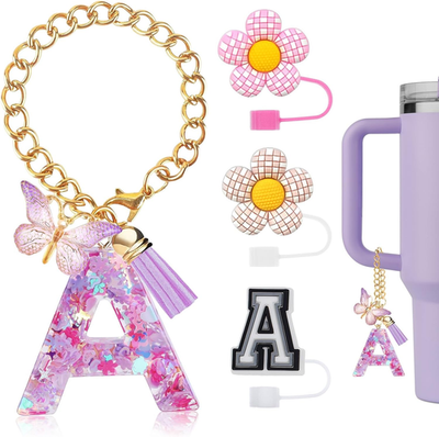 #ad #ad 4PCS Stanley Cup Accessories for 30Oz 40Oz Tumbler with Handle Silicone Straw C $9.04