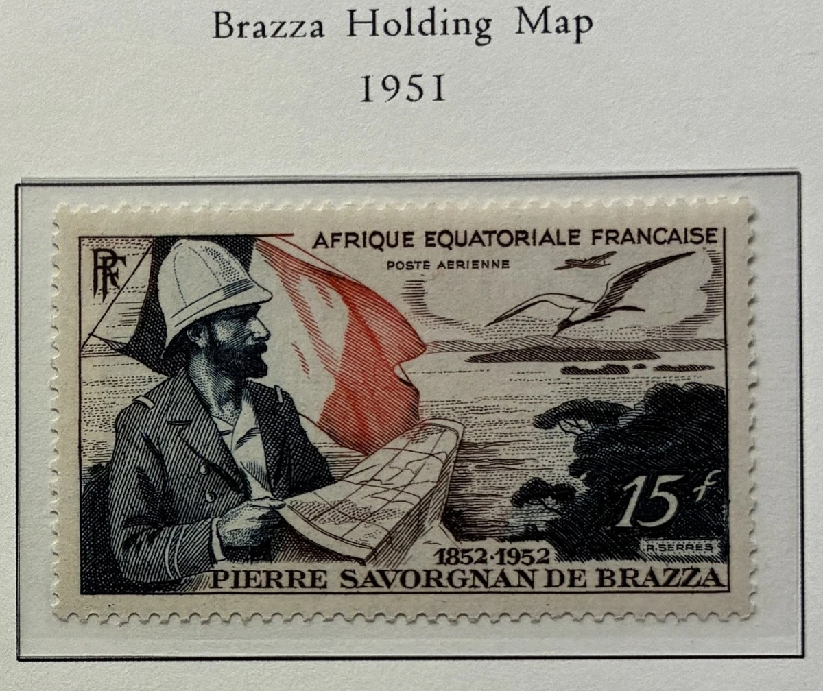 French Equatorial Africa Mint C35 (H) - C36 (NH) from Palo Album Pages