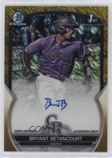 2023 Bowman Chrome Gold Shimmer Refractor /50 Bryant Betancourt Auto 10yf