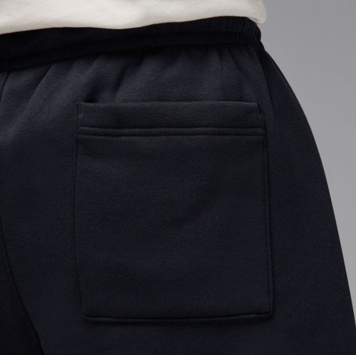 Nike Jordan Brooklyn Fleece Men's Oversized Pants Black IB7238-010 Open-Hem - Picture 4 of 5