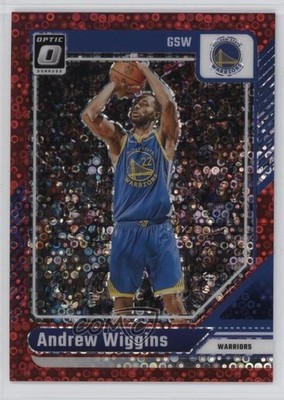 2024-25 Panini Donruss Optic Fast Break Red Prizm 19/75 Andrew Wiggins #195 0pj2