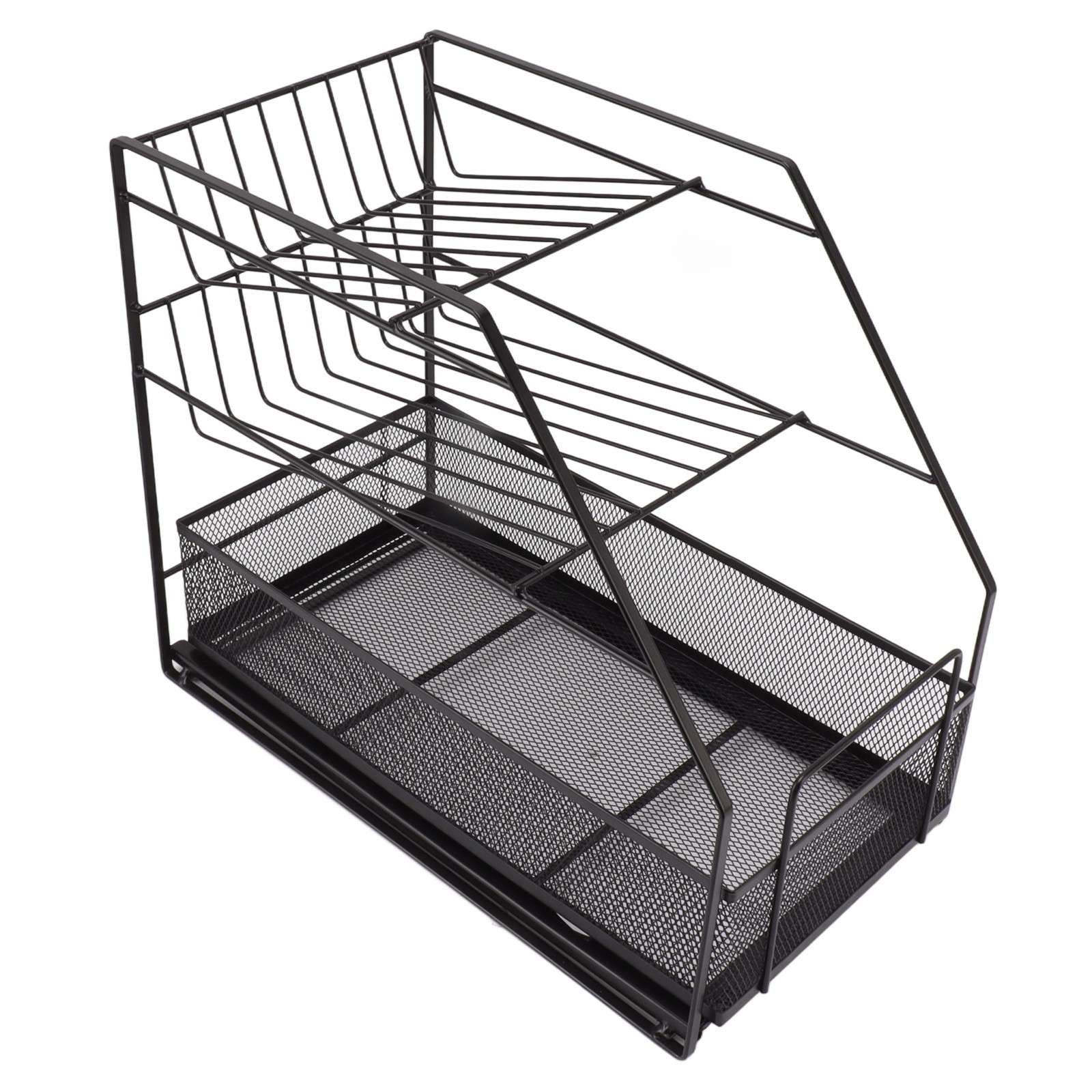 3 Tiers Spice Rack Waterproof Stable Iron Multifunctional Seasoning Organizer Sh