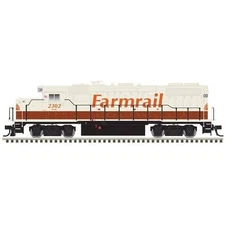 Atlas ~ HO Scale ~ Trainman ~ GP38-2 ~ Standard DC ~ Farmrail #2302 ~ 10004559