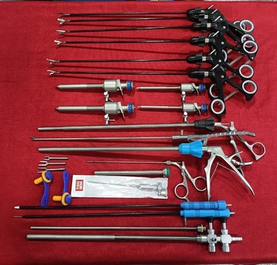 21pc Laparoscopic Surgery Set SS High Quality Reusable Surgical Instruments