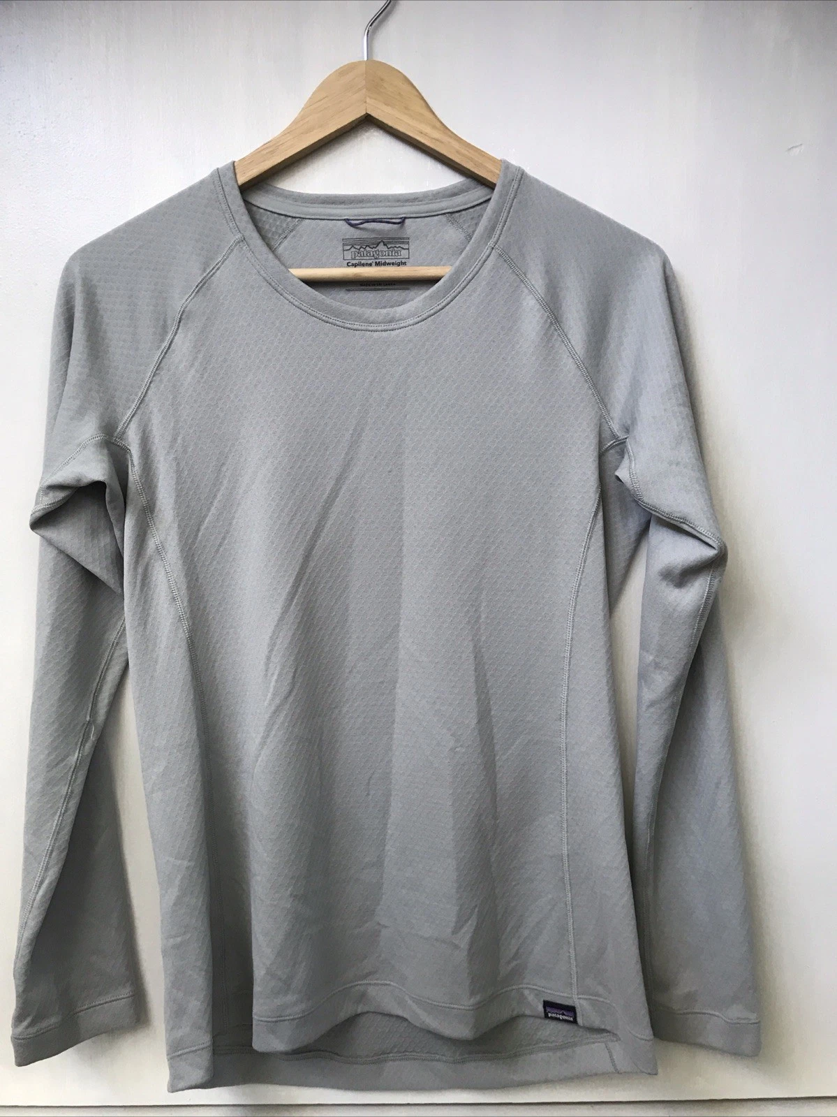 Patagonia Capilene Top Womens Pistachio Green Base Layer Midweight Size S Small