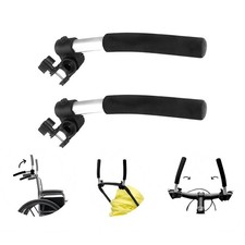 2X Rollstuhlgriff Extenders Einfache Installation Kinderwagen Griff Verlängerung