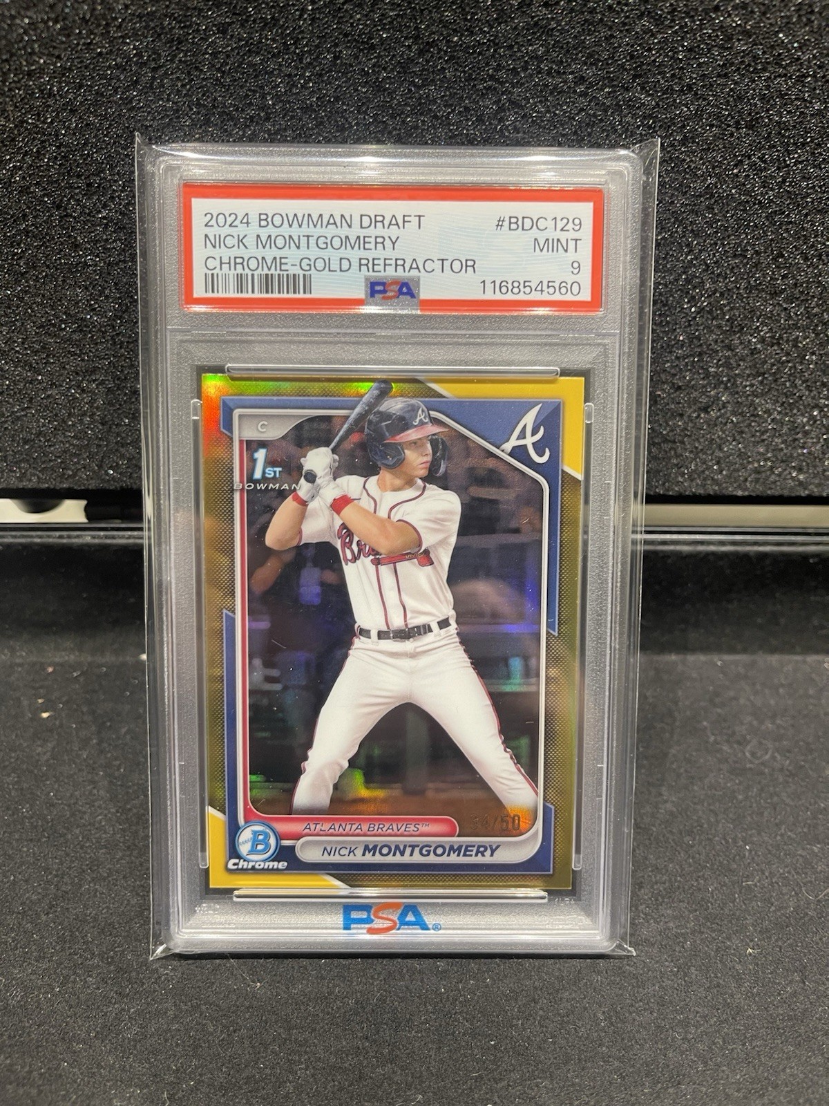 2024 Bowman Draft - Chrome Nick Montgomery #BDC-129 Gold Refractor /50 (RC) 1st