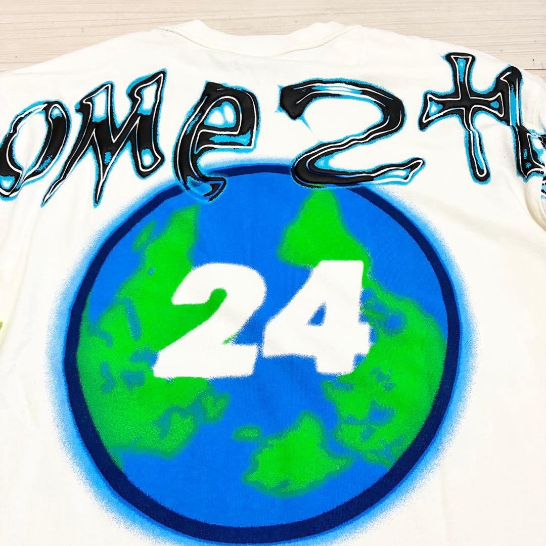 H2 HERON PRESTON x H&M Logo Long Sleeve T-Shirt Size M Off-White image 8