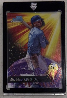 2025 Bowman Chrome Bobby Witt Jr. Meteoric Rise Purple Mojo /250, #MR-11 Royals