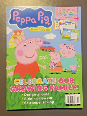 PEPPA PIG All New Activity Book - Celebrate Our Growing Family - Puzzles & Mazes