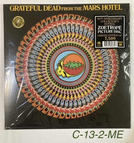 GRATEFUL DEAD FROM THE MARS HOTEL 50TH ANNIVERSARY ZOETROPE DISC LP please read - 第 1/6 張圖片