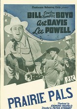 Prairie Pals (1942)  Art Davis, Bill 'Cowboy Rambler' Boyd,  western pressbook