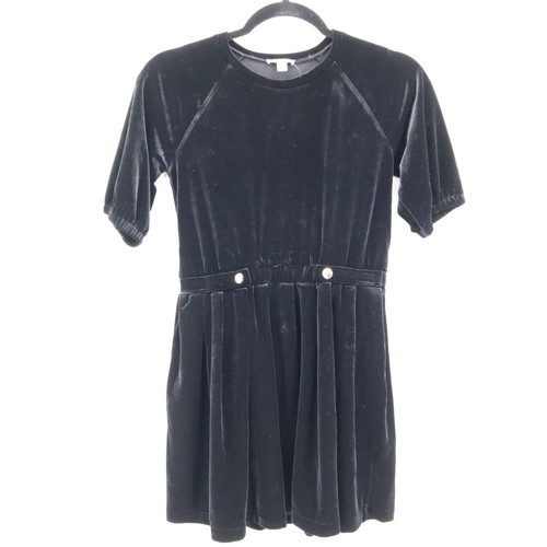 Crewcuts Velvet Dress Girls 12 Black Holiday Party Classic Fancy Girlhood NWT - Picture 2 of 15