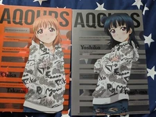 Love Live! Sunshine!! Tsushima Yoshiko & Takami Chika Clear File set of 2