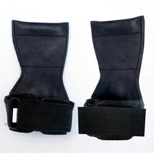 PRO Weight Lifting Grips Rubber Pads Gym Straps Gel Wrist Support Bodybuilding